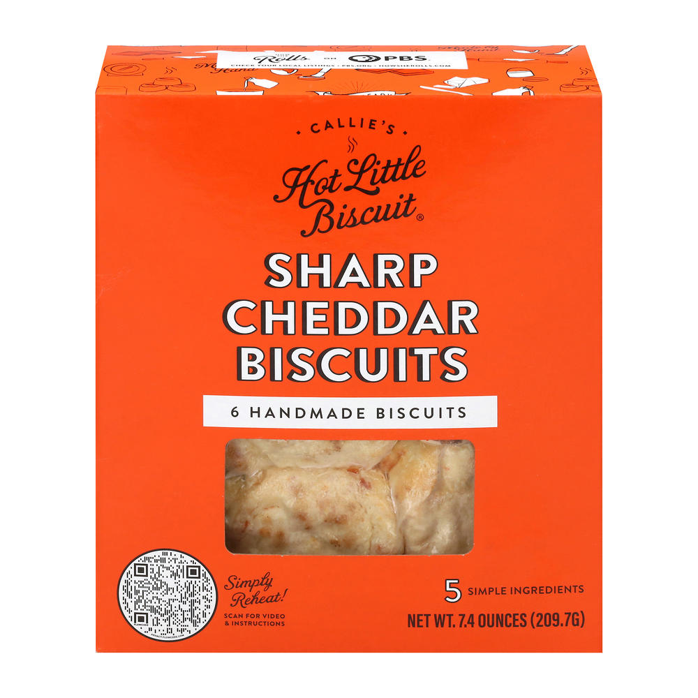 Callie's Hot Little Biscuit Frozen Sharp Cheddar Biscuits, 6 ct