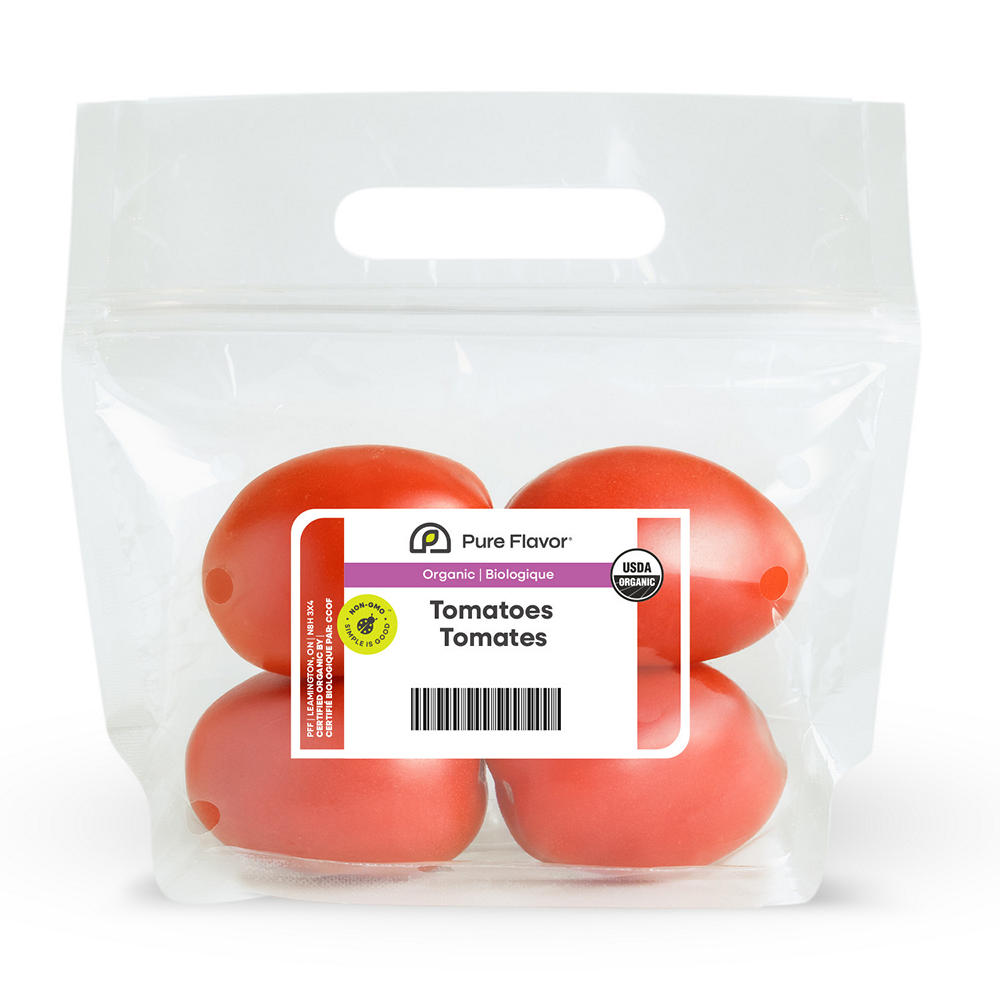 Fresh Organic Roma Tomatoes, 1 lb