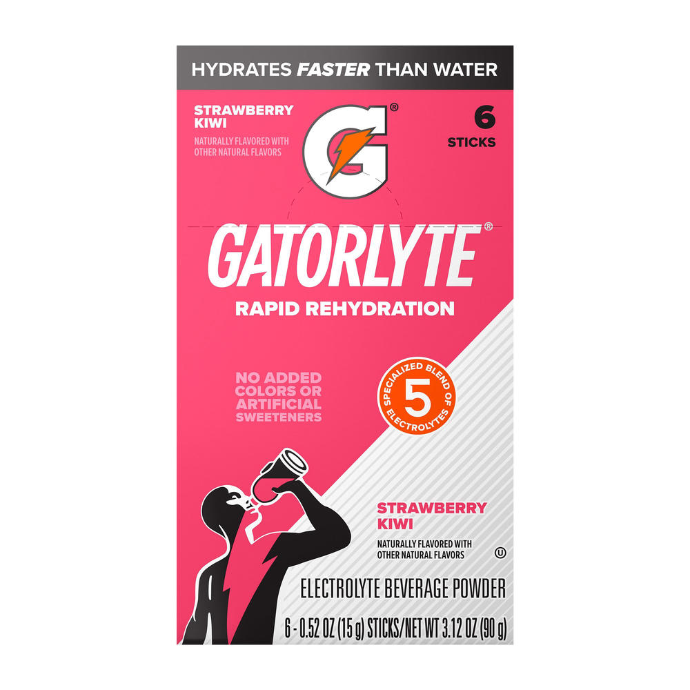 Gatorade Gatorlyte Rapid Rehydration Stick Packs - Strawberry Kiwi, 6 ct