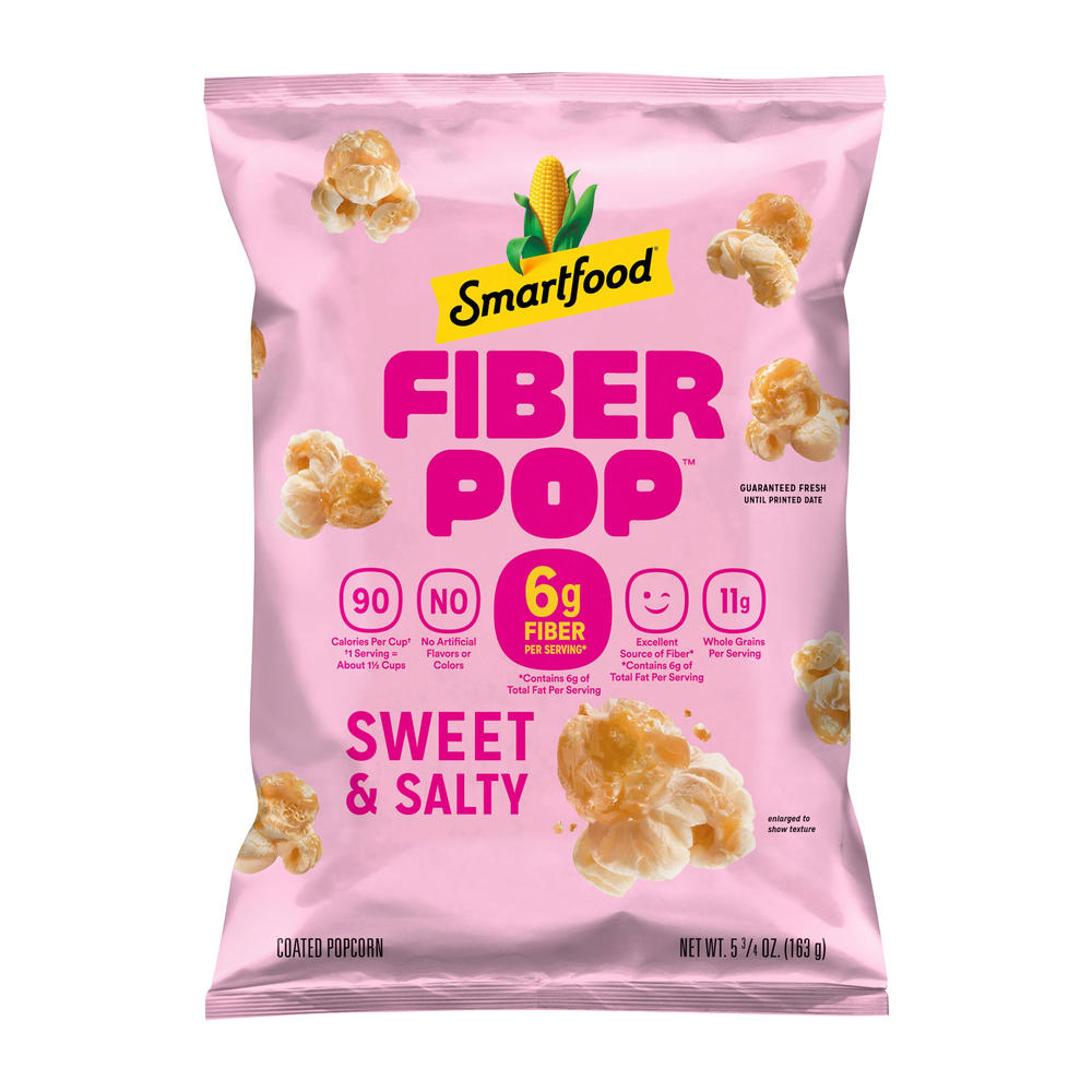 Smartfood Fiber Pop Sweet & Salty Popped Popcorn, 5.75 oz
