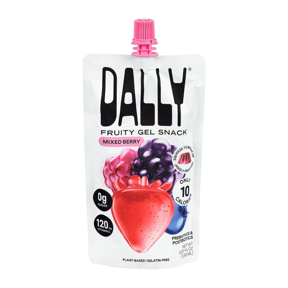Dally Konjac Jelly Gel Fruit Snack - Mixed Berry, 5.07 oz