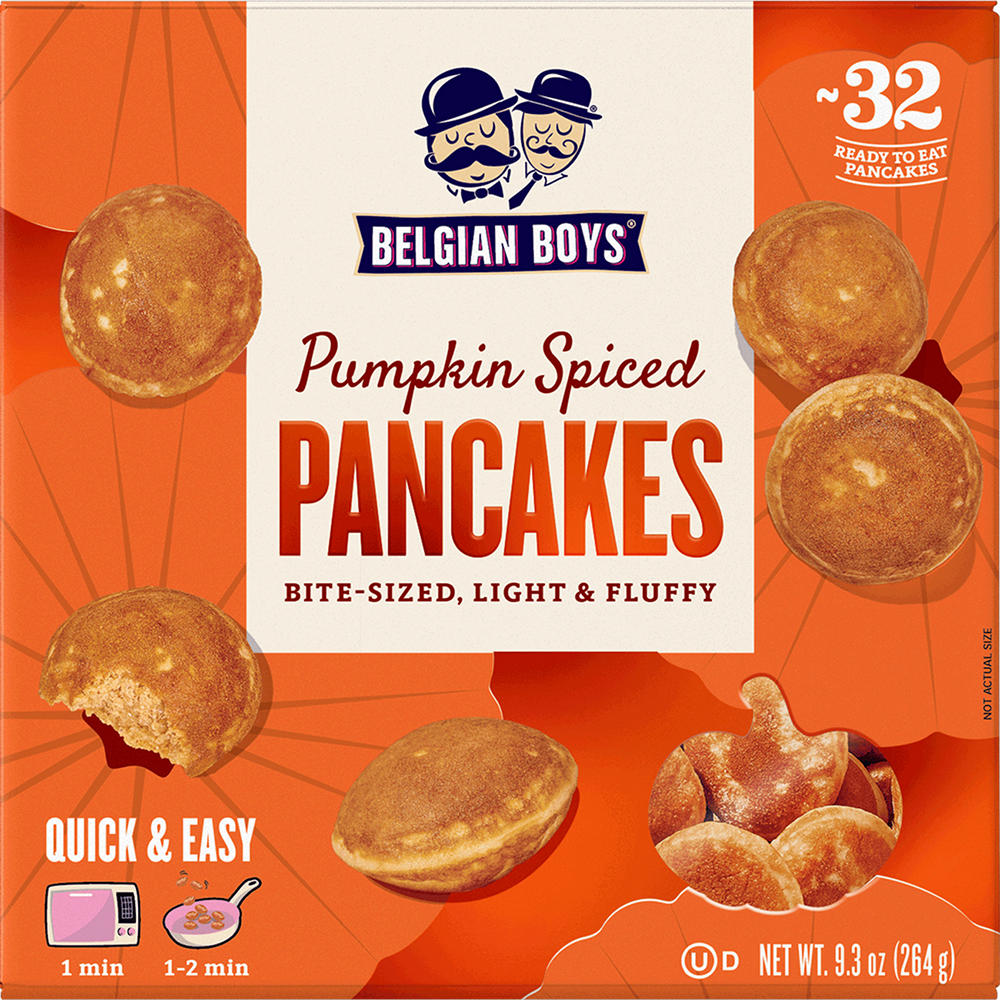 Belgian Boys Bite-Sized Pancakes - Pumpkin Spice, 9.3 oz
