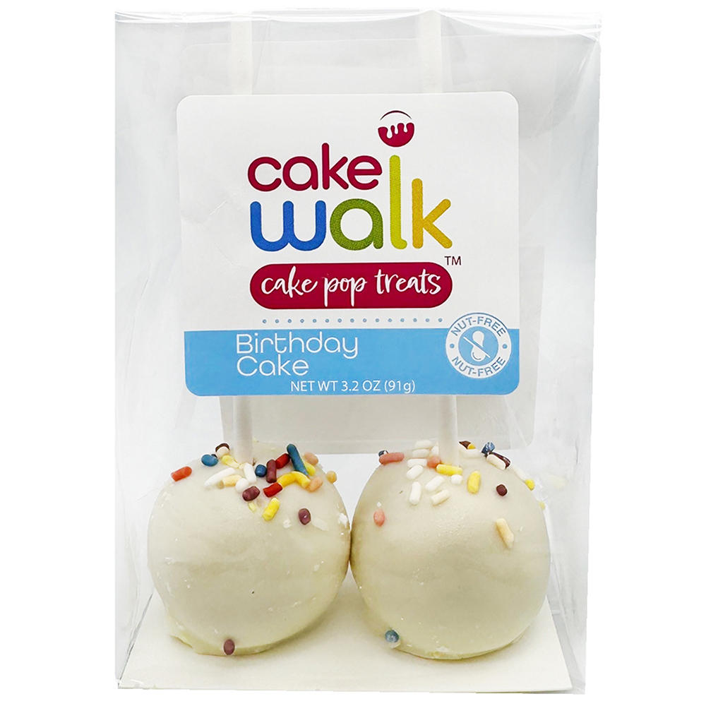 Cake Walk Cake Pop Treats - Birthday Cake, 2 ct