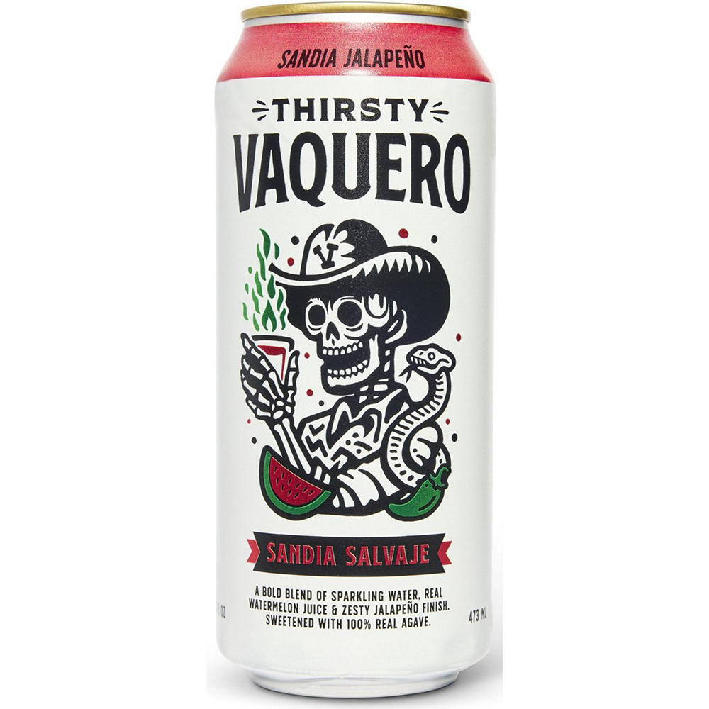 Thirsty Vaquero Sandia Salvaje Mexican-Inspired Soda - Watermelon Jalapeño, 16 oz
