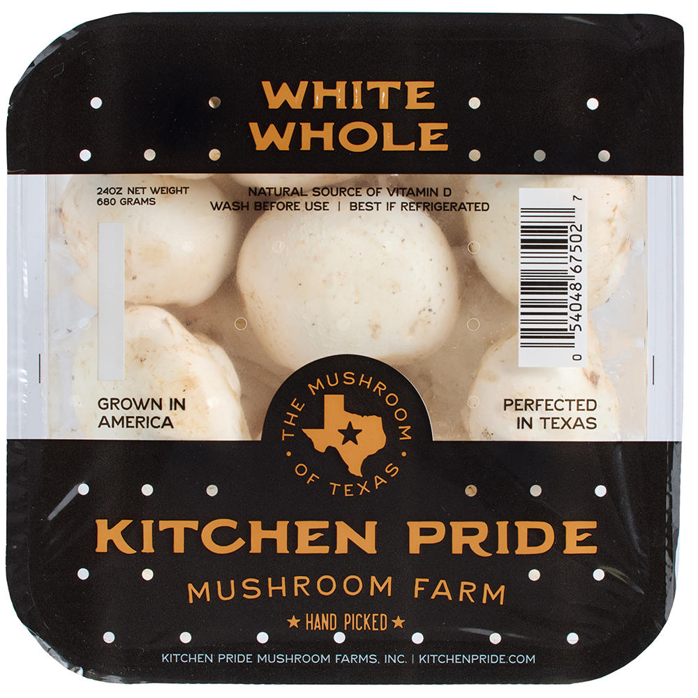 Kitchen Pride Whole White Mushrooms, 24 oz
