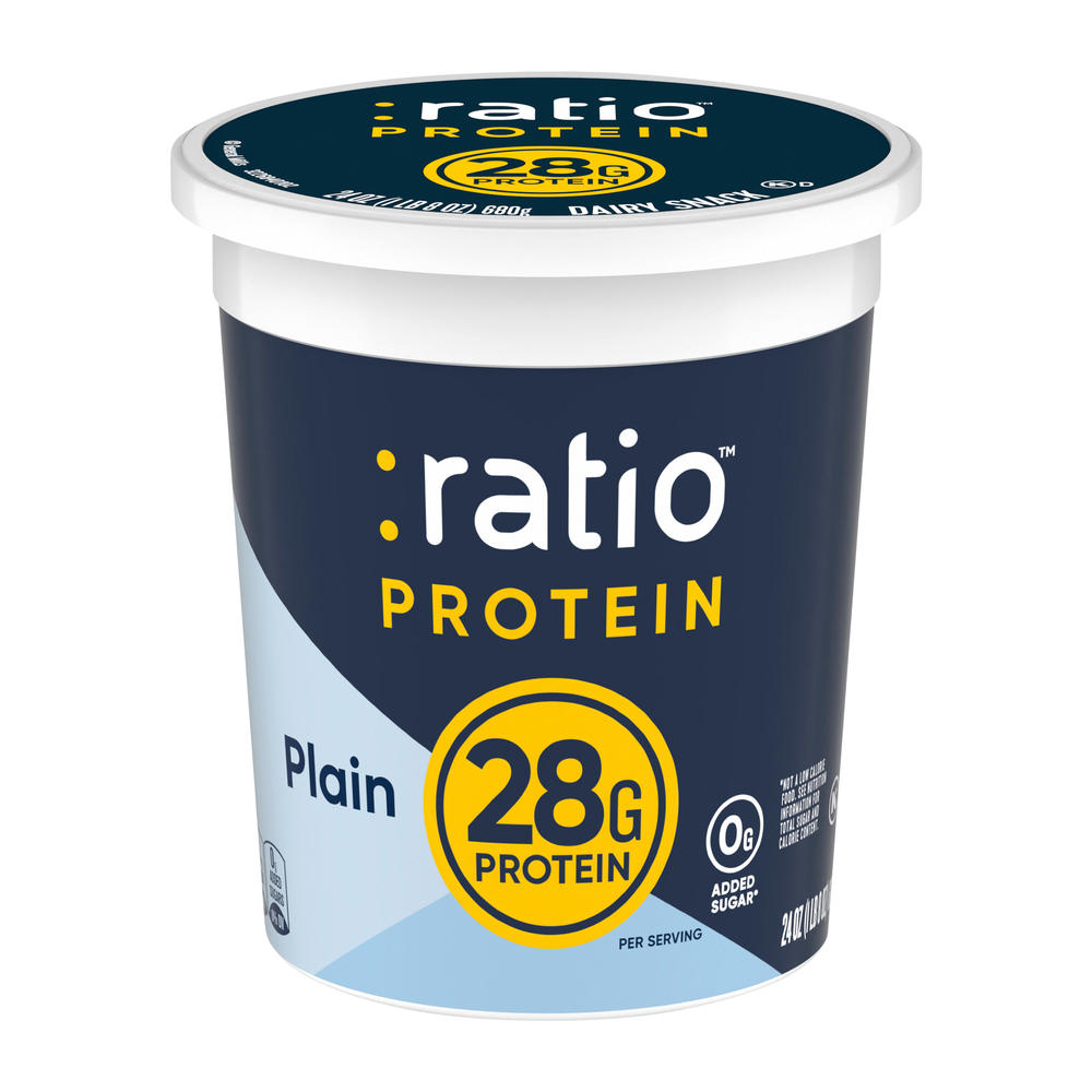 :ratio Protein Plain Yogurt, 24 oz