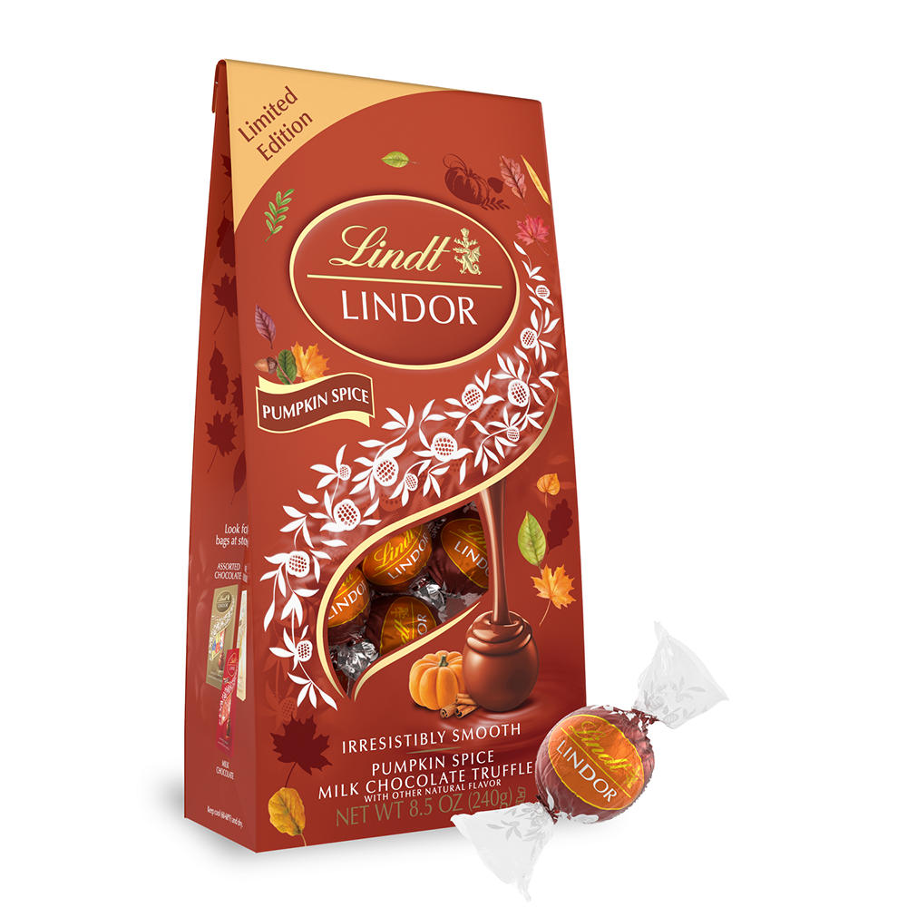 Lindt Lindor Pumpkin Spice Chocolate Truffles, 8.5 oz