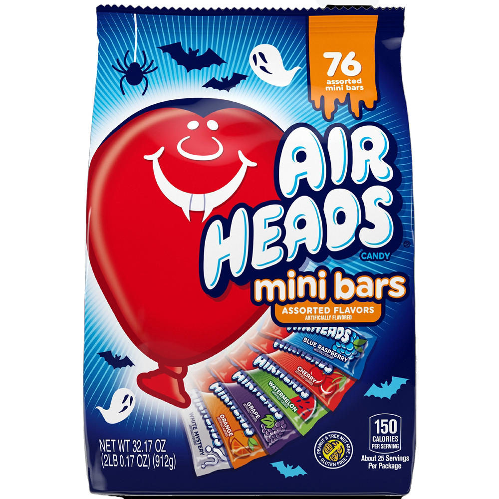 Airheads Halloween Mini Bars - Assorted Flavors, 76 pc