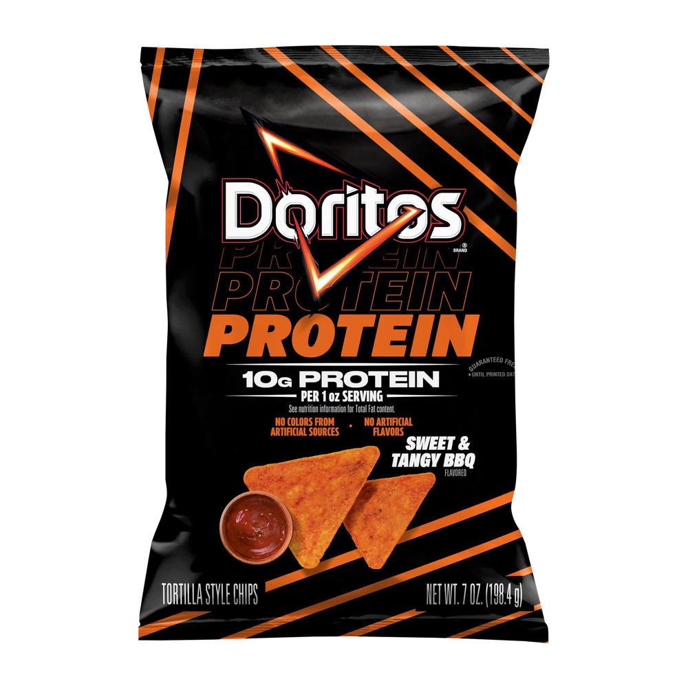 Doritos Protein Sweet & Tangy BBQ Flavored Tortilla Style Chips, 7 oz