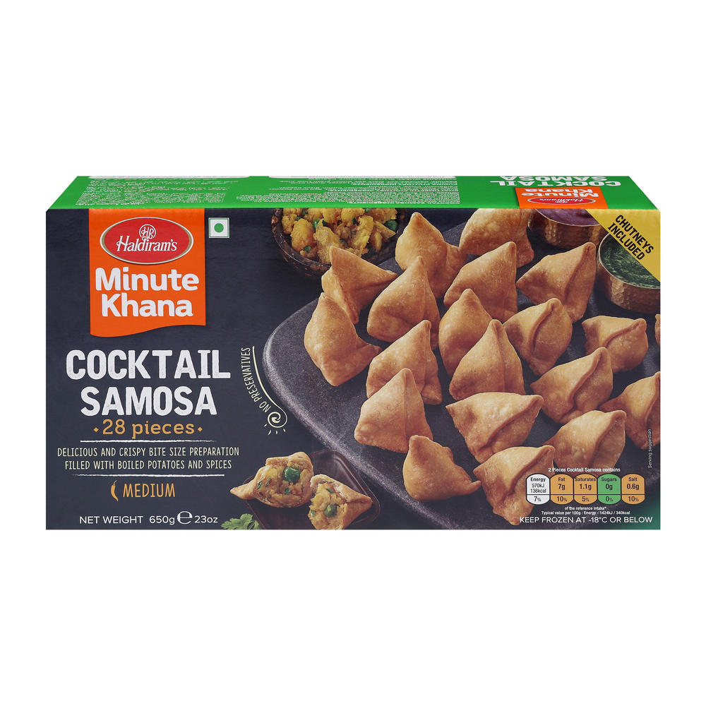 Haldiram's Frozen Cocktail Samosas, 23 oz