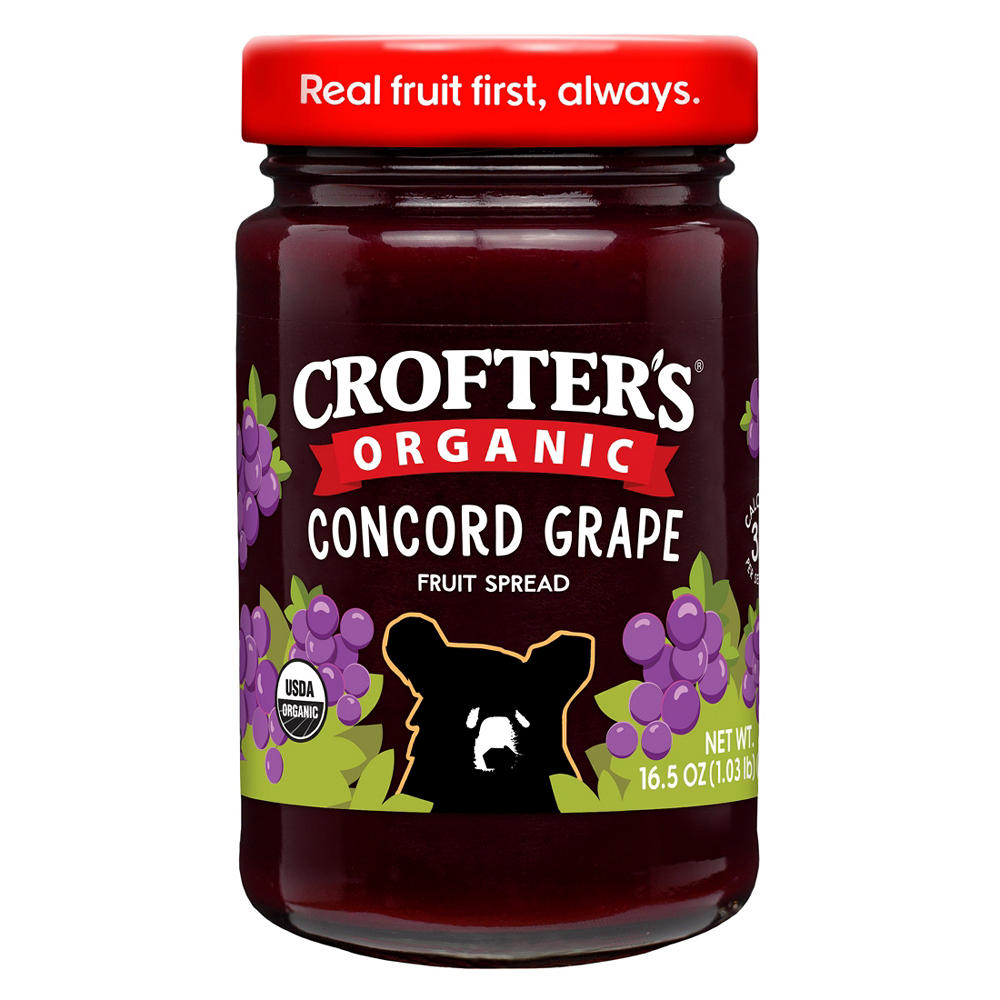 Crofter's Organic Concord Grape Premium Fruit Spread, 16.5 oz