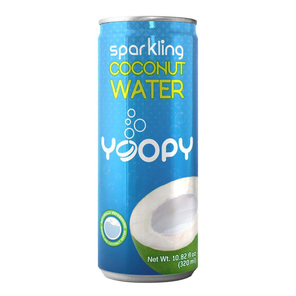 Yoopy Sparkling Coconut Water, 10.82 oz