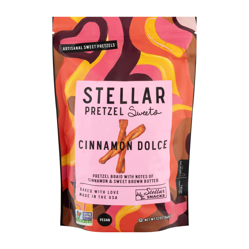 Stellar Snacks Cinnamon Dolce Pretzel Sweets Braids, 12 oz