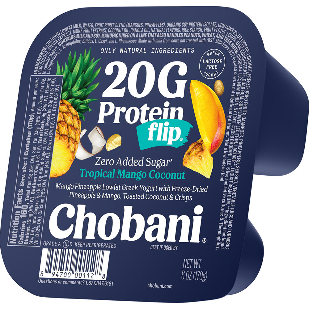 Chobani Flip Yogurt - Tropical Mango Coconut, 6 oz