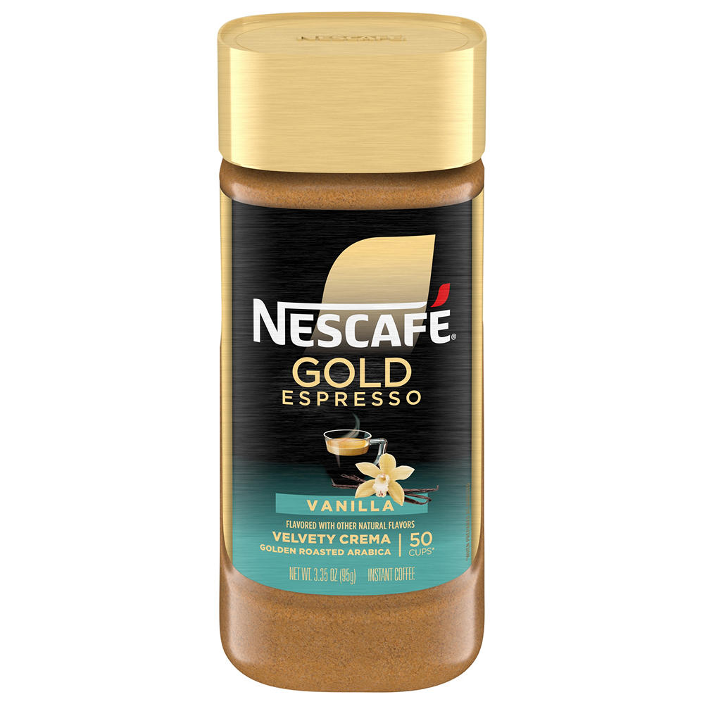 Nescafe Gold Espresso Vanilla Instant Coffee, 3.35 oz