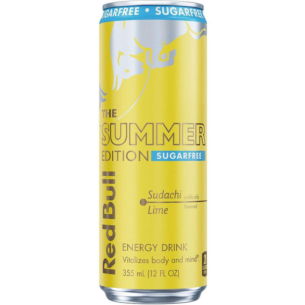 Red Bull Sugar Free Summer Edition Sudachi Lime Energy Drink, 12 oz