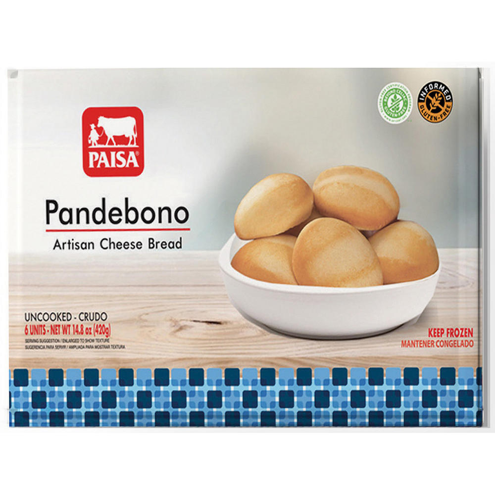PAISA Uncooked Colombian Pandebono, 6 ct