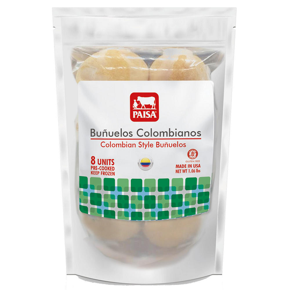 PAISA Pre-Cooked Colombian Buñuelos, 8 ct