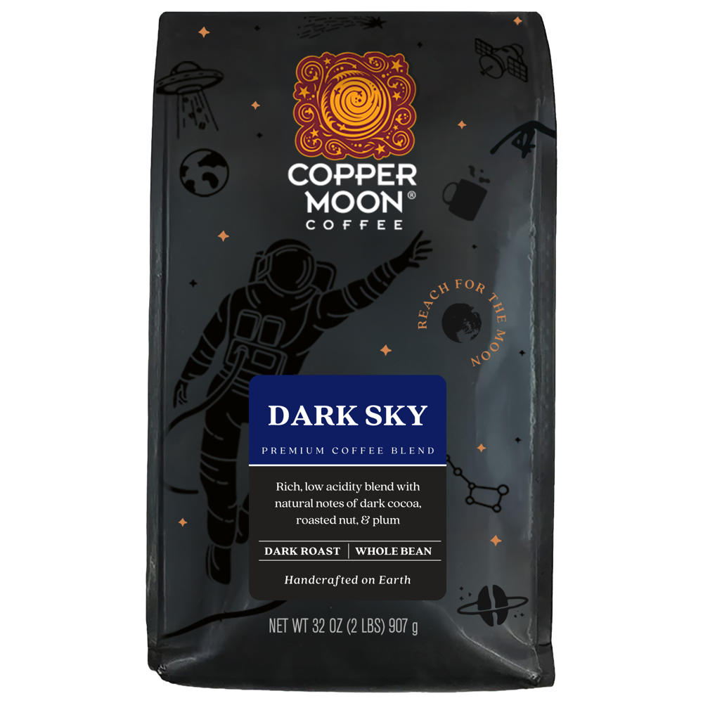 Copper Moon Dark Sky Dark Roast Whole Bean Coffee, 32 oz