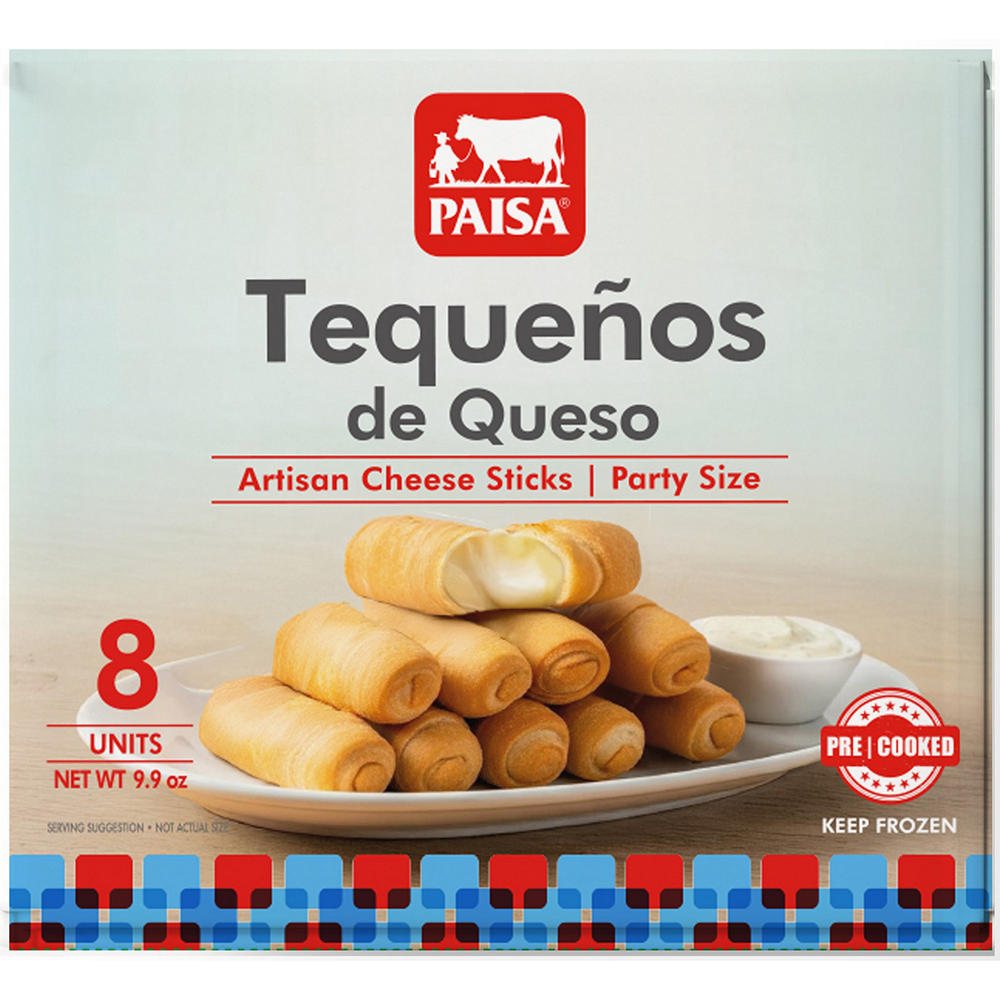 PAISA Pre-Cooked Venezuelan Tequeños de Queso, 8 ct