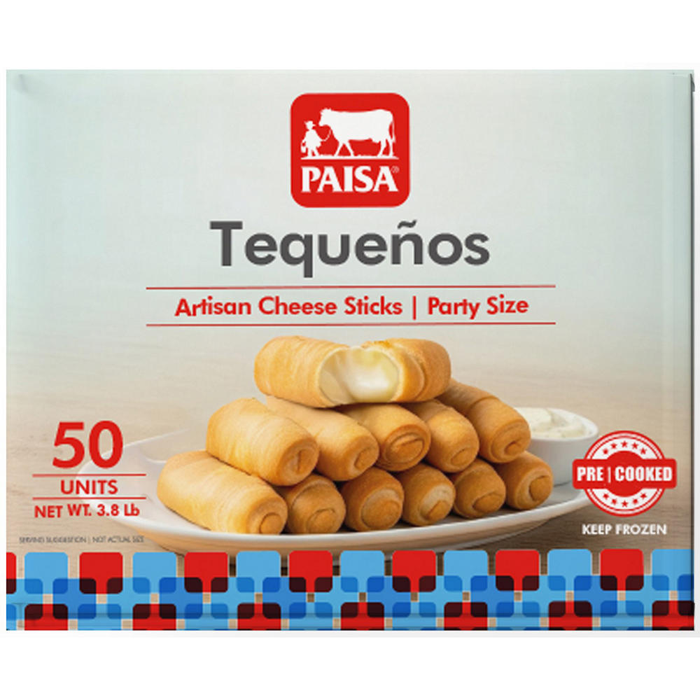 PAISA Pre-Cooked Venezuelan Tequeños, 50 ct