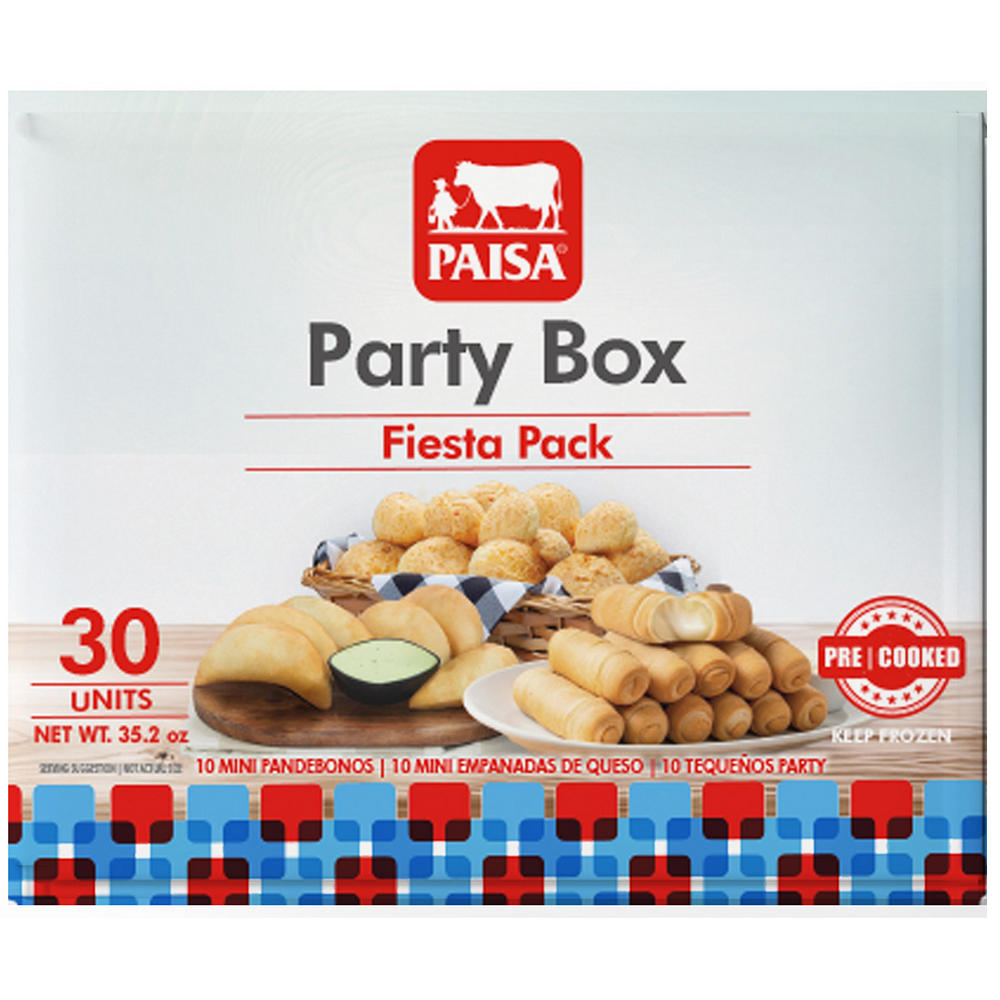 PAISA Venezeulan Party Box - Fiesta Pack, 30 ct