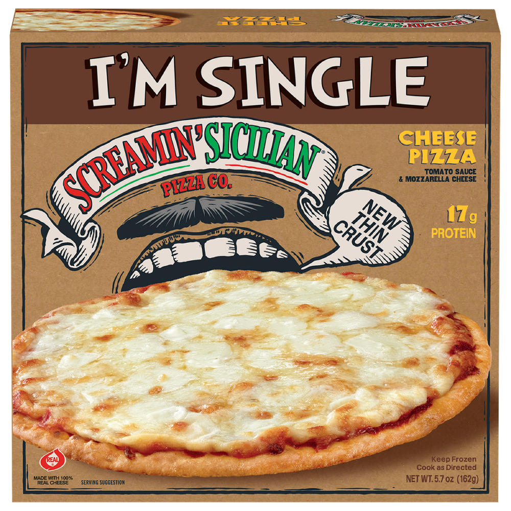 Screamin' Sicilian I'm Single Cheese Frozen Pizza, 5.7 oz