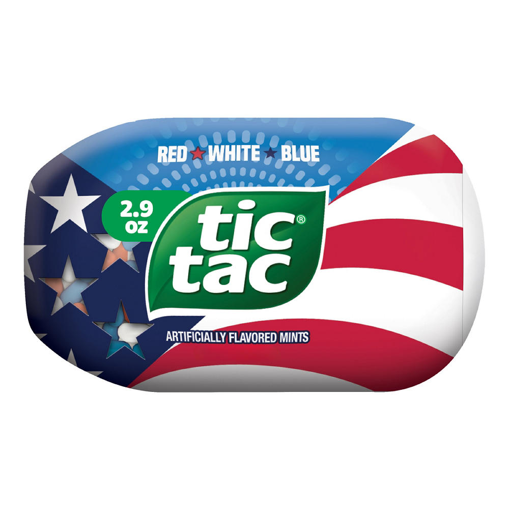 Tic Tac Red White and Blue, 2.9 oz