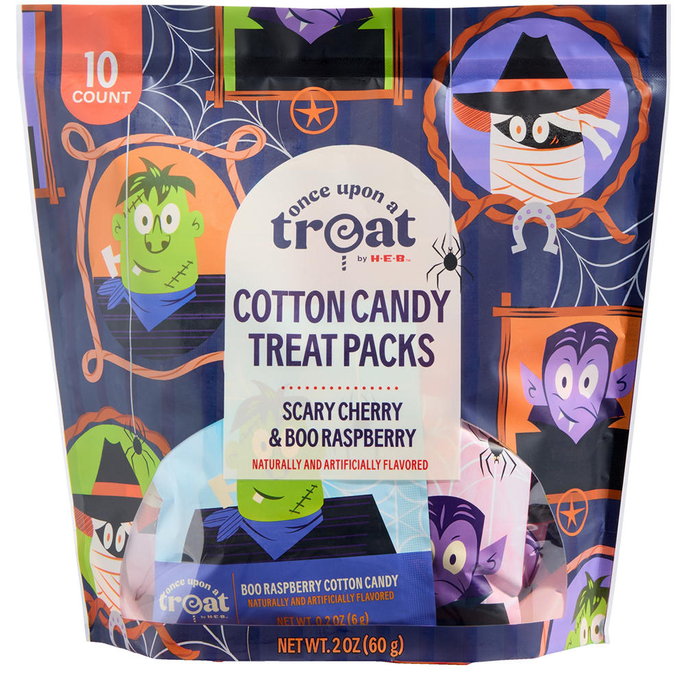 Once Upon a Treat by H-E-B Cotton Candy Treat Packs, 10 ct