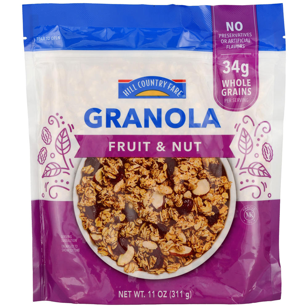 Hill Country Fare Granola - Fruit and Nut , 11 oz