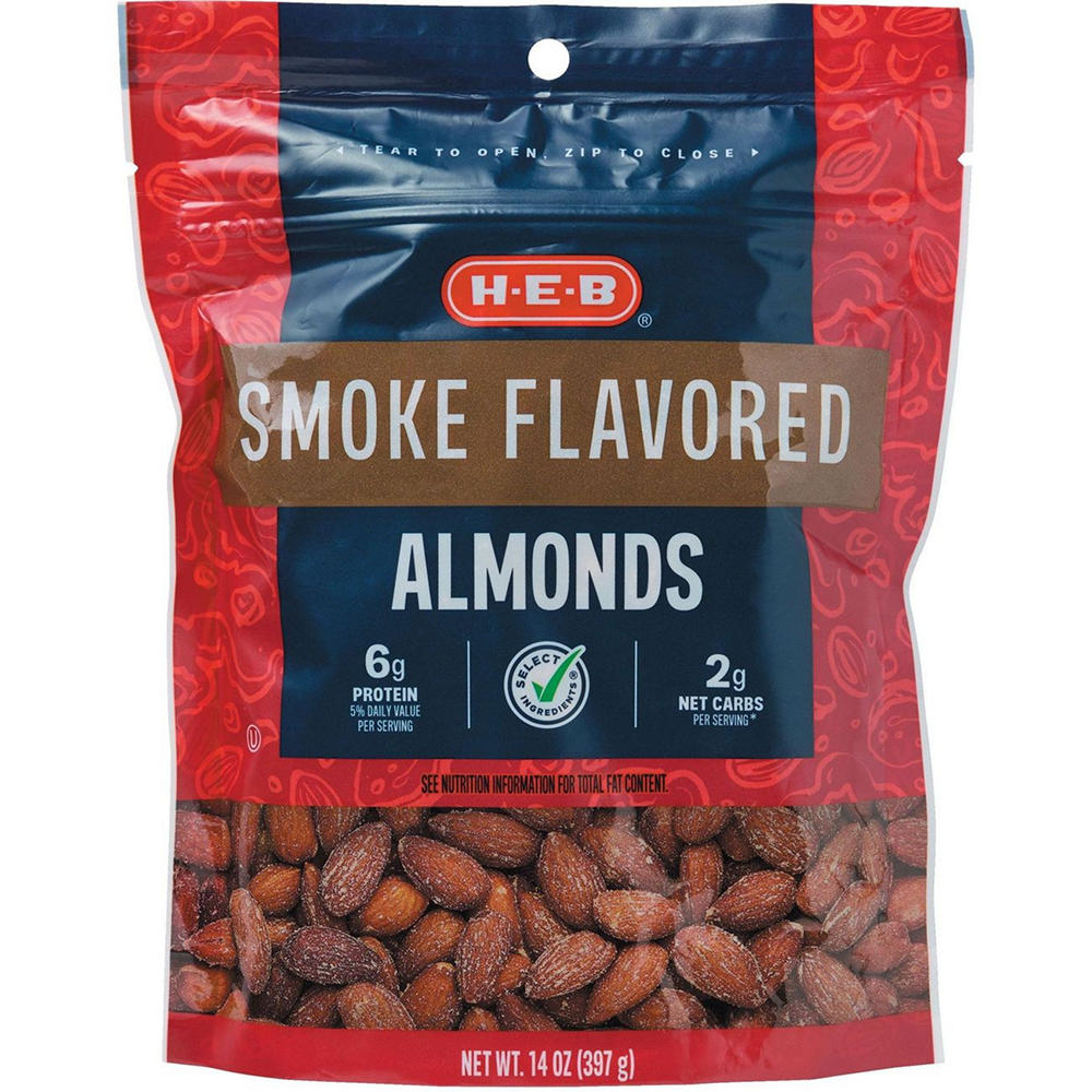 H-E-B Smoke Flavored Almonds, 14 oz