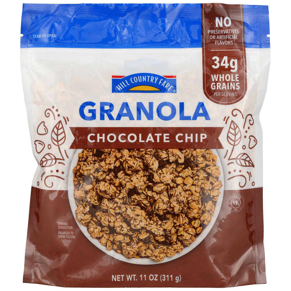 Hill Country Fare Granola - Chocolate Chip , 11 oz