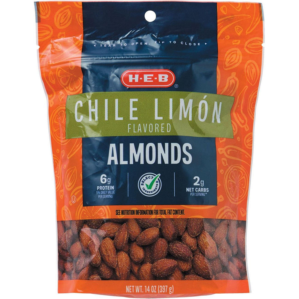 H-E-B Chile Limón Flavored Almonds, 14 oz