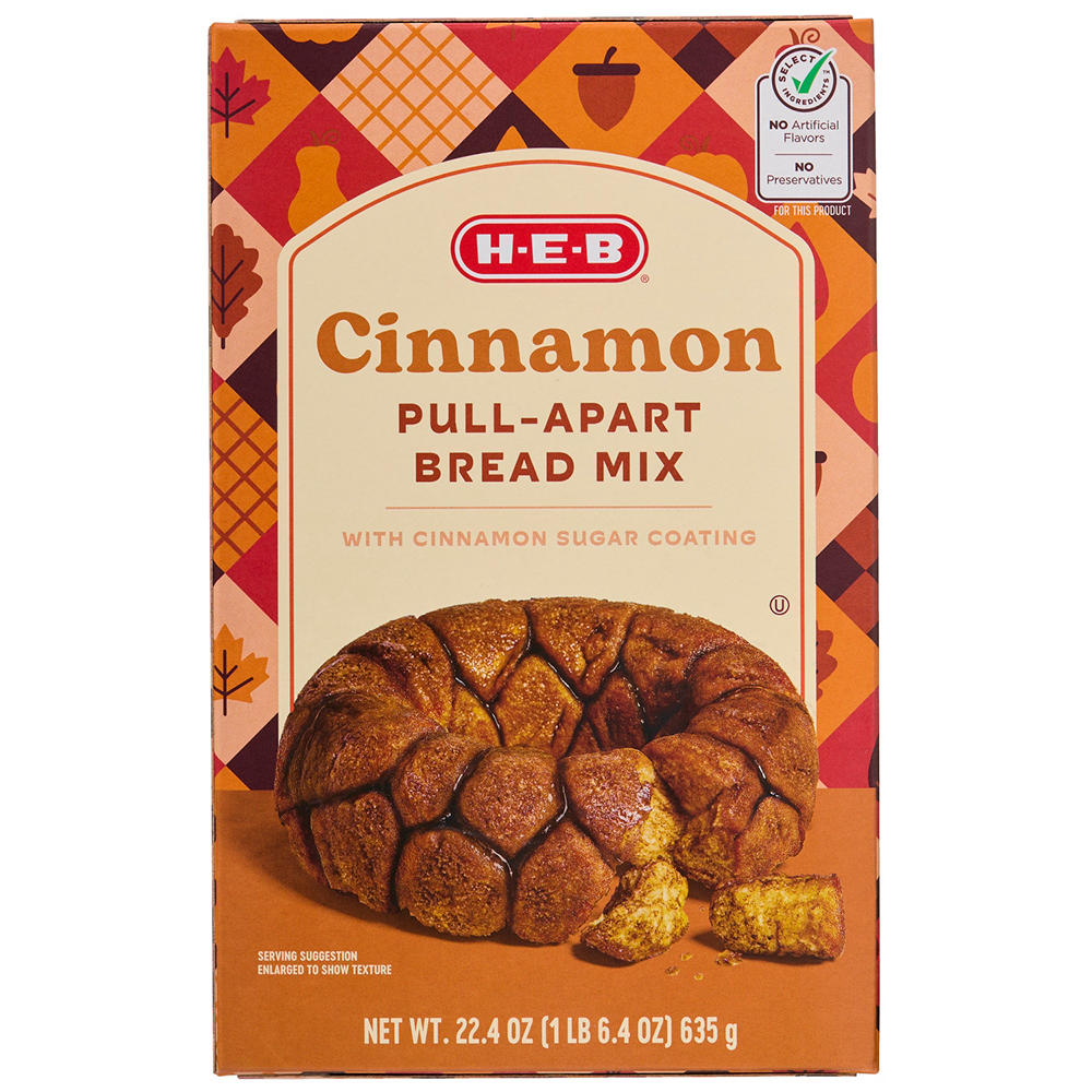 H-E-B Cinnamon Pull-Apart Bread Mix, 22.4 oz