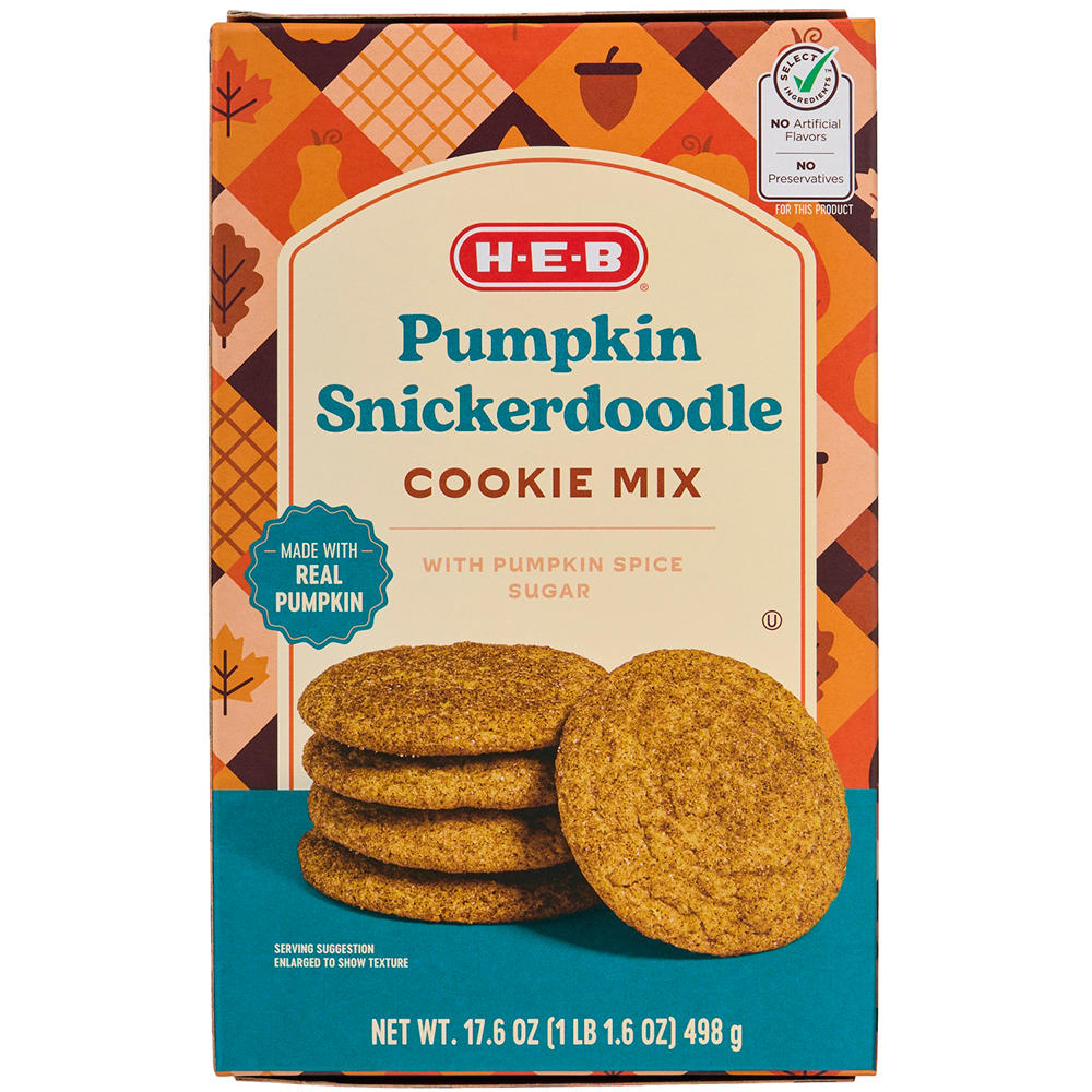 H-E-B Pumpkin Snickerdoodle Cookie Mix, 17.5 oz