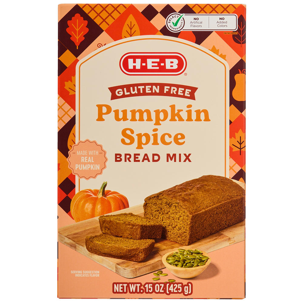 H-E-B Gluten Free Pumpkin Quick Bread Mix, 15 oz