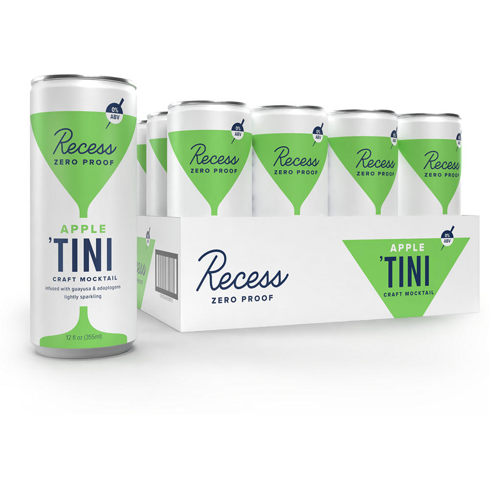 Recess Zero Proof Mocktail - Apple Tini, 12 oz