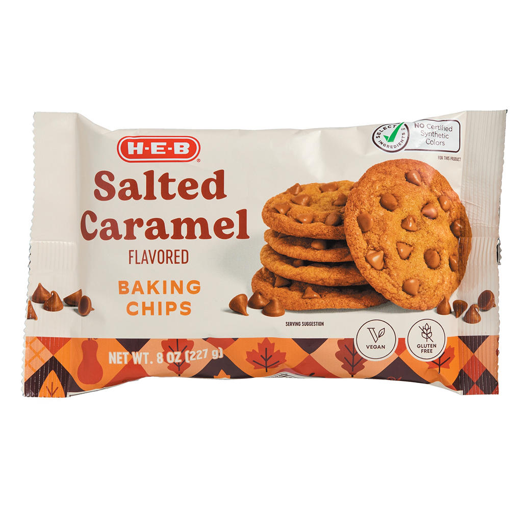 H-E-B Salted Caramel Baking Chips, 8 oz