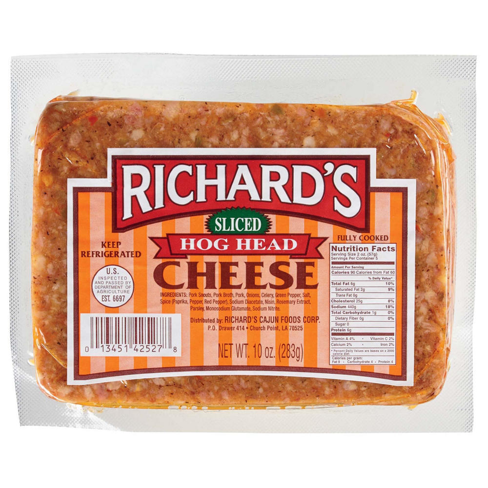 Richard's Sliced Hog Head Cheese , 10 oz