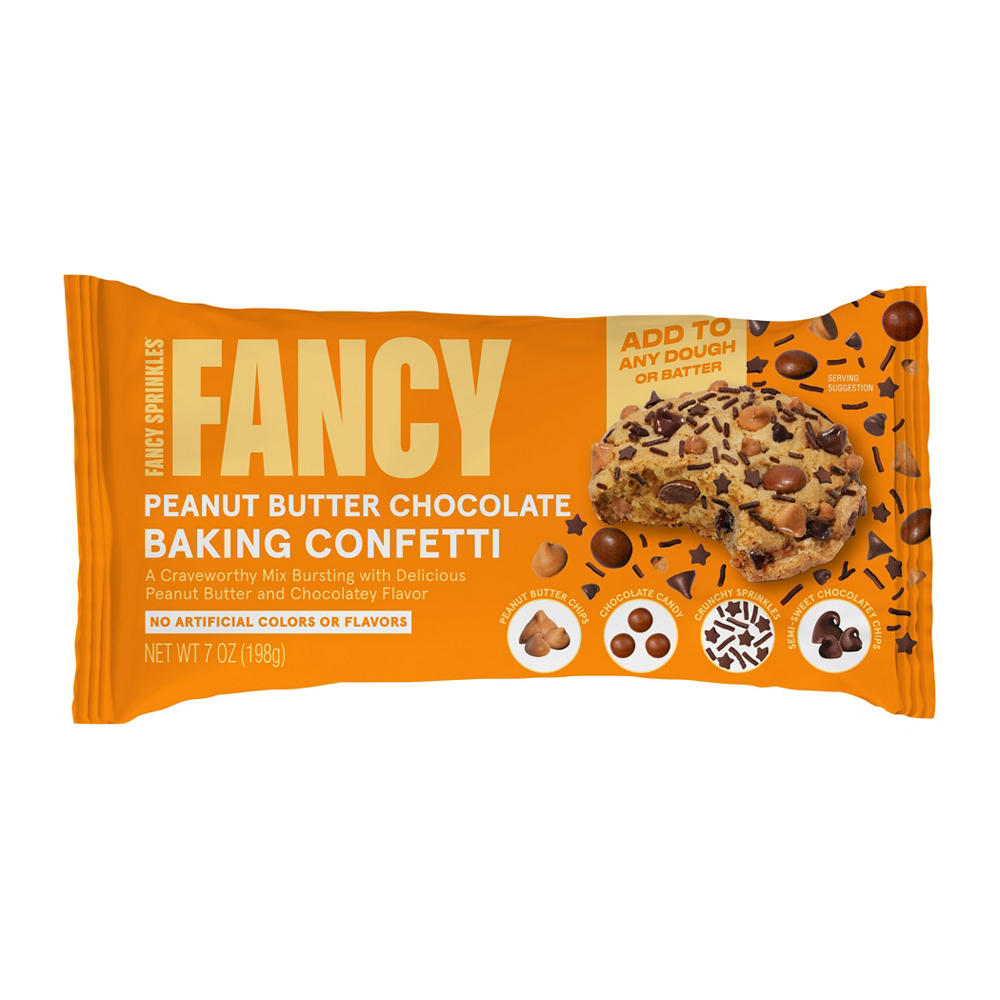 Fancy Sprinkles Peanut Butter Chocolate Baking Confetti, 7 oz