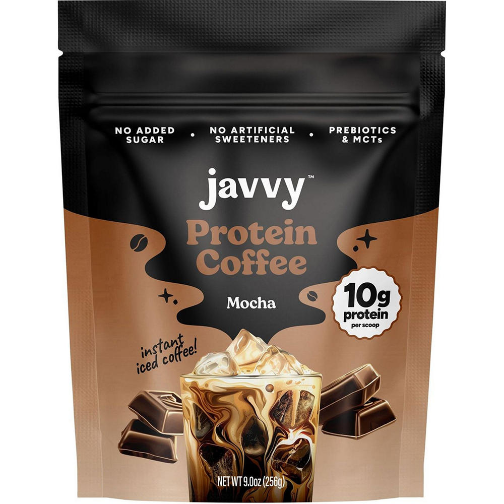 Javvy Protein Coffee Mocha Instant Iced Coffee, 9 oz