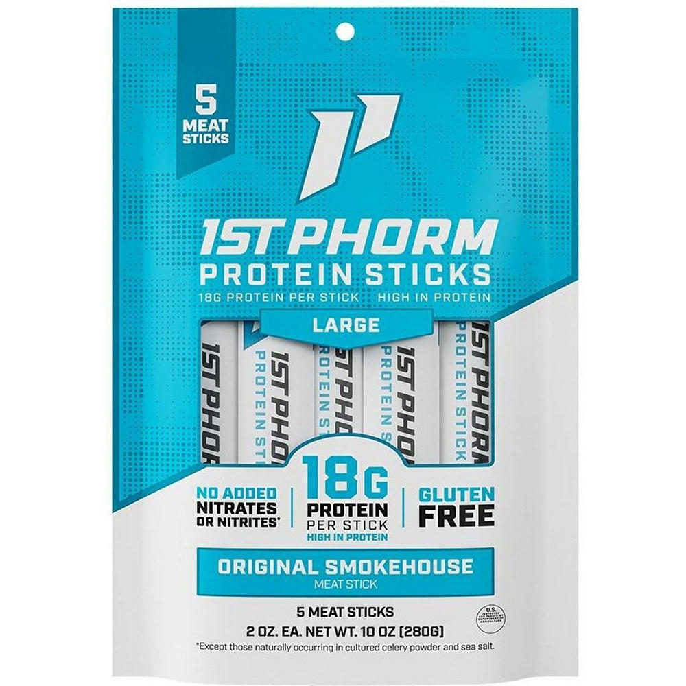 1st Phorm Protein Meat Sticks - Original Smokehouse, 5 ct