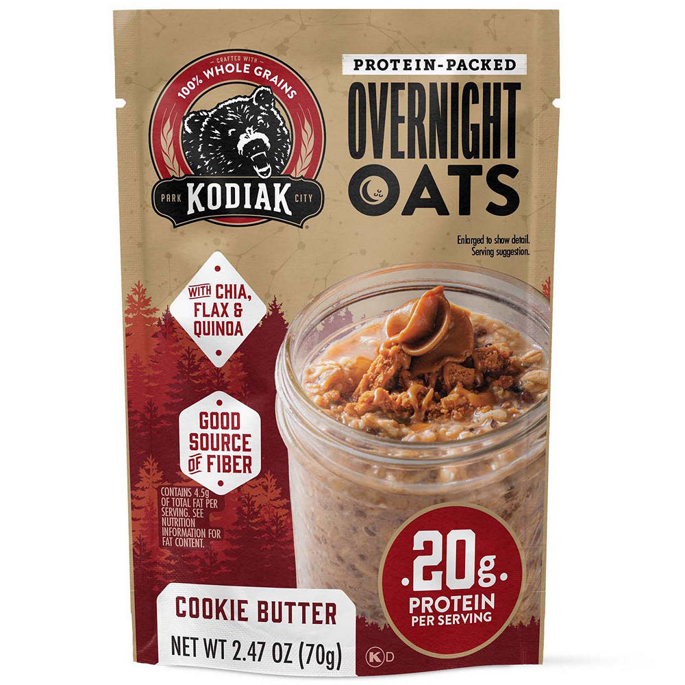 Kodiak Protein-Packed Cookie Butter Overnight Oats, 2.47 oz