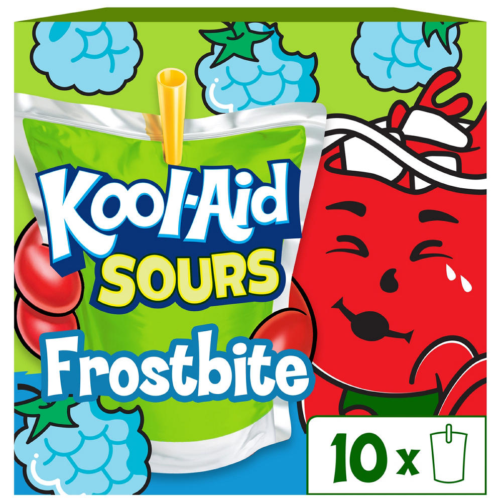 Kool-Aid Sours Frostbite Drink 10 pk Pouches, 6 oz