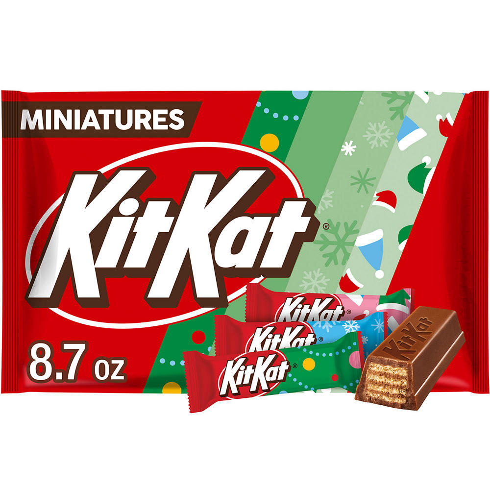 Kit Kat Holiday Milk Chocolate Miniatures Candy Bars, 8.7 oz