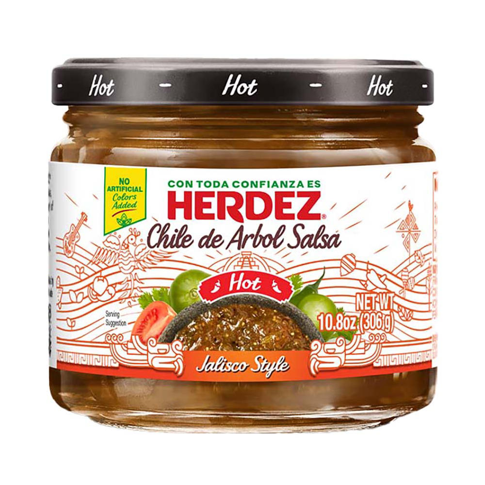 Herdez Chile De Arbol Salsa Hot , 10.8 oz