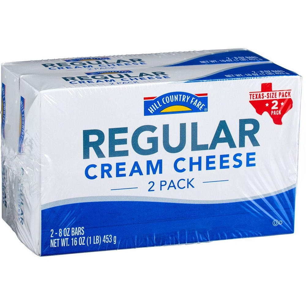 Hill Country Fare Cream Cheese Texas Size 2 pk, 8 oz