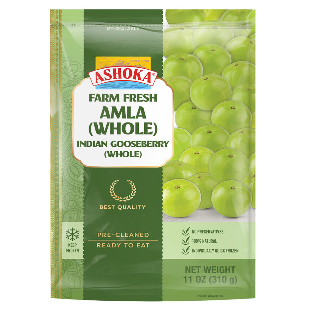 Ashoka Frozen Amla Whole Indian Gooseberries, 11 oz