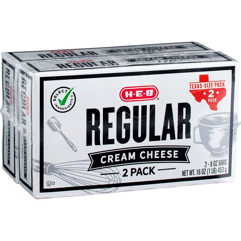 H-E-B Cream Cheese Texas Size 2 pk, 8 oz