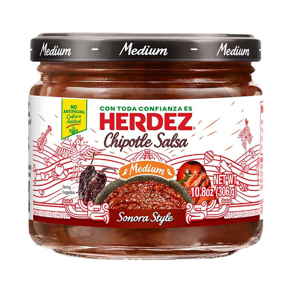Herdez Chipotle Salsa Medium Sonora Style, 10.8 oz